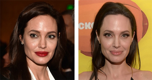 С каким макияжем Анджелине Джоли лучше?