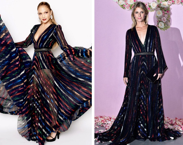 Кому больше идет платье Blumarine - Дженнифер Лопес или Мелани Лоран?