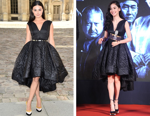 Кому идет больше черное платье от Christian Dior?