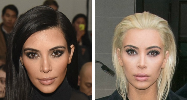 Какой образ Ким Кардашьян лучше: брюнетка или блондинка?