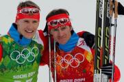 Лыжники Никита Крюков и Максим Вылегжанин - серебряная медаль.