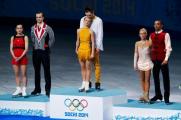 Фигуристы Татьяна Волосожар и Максим Траньков выиграли «золото», Ксения Столбова и Фёдор Климов заняли второе место.